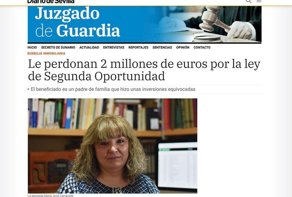 Le perdonan 2 millones de euros por la ley de Segunda Oportunidad