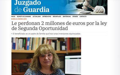 Le perdonan 2 millones de euros por la ley de Segunda Oportunidad